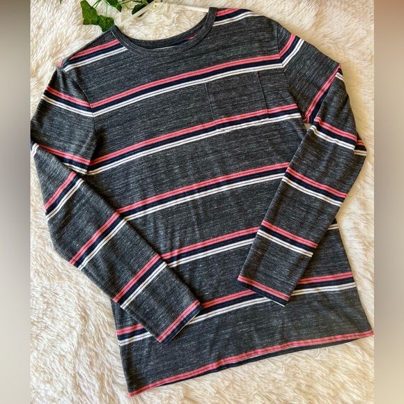 Cat & Jack Boys XL Striped Long Sleeve Pocket Tee - Picture 7 of 16